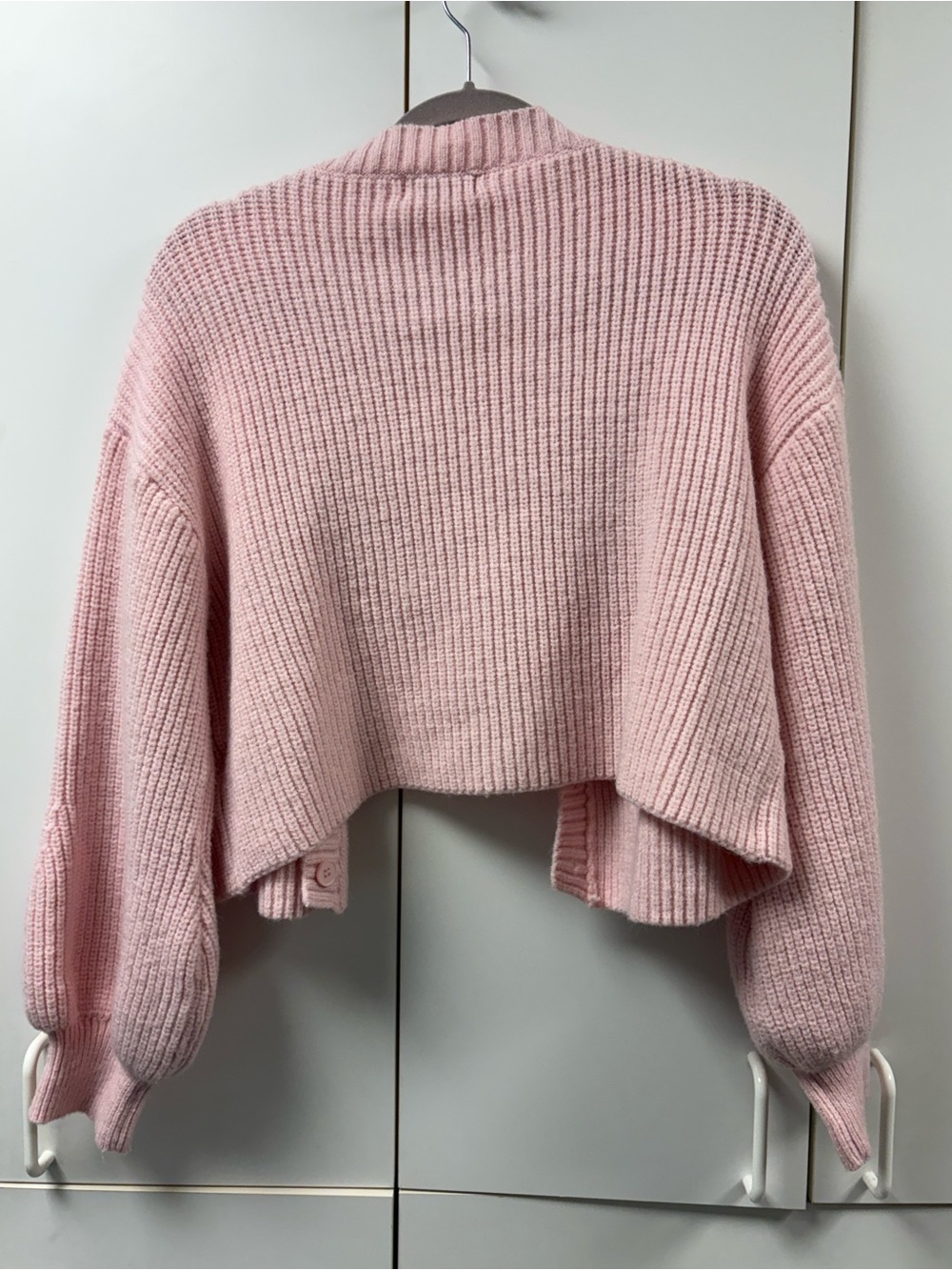 Edikted Blush Pink Ribbed Open-Front Cardigan - Picture 3 of 4